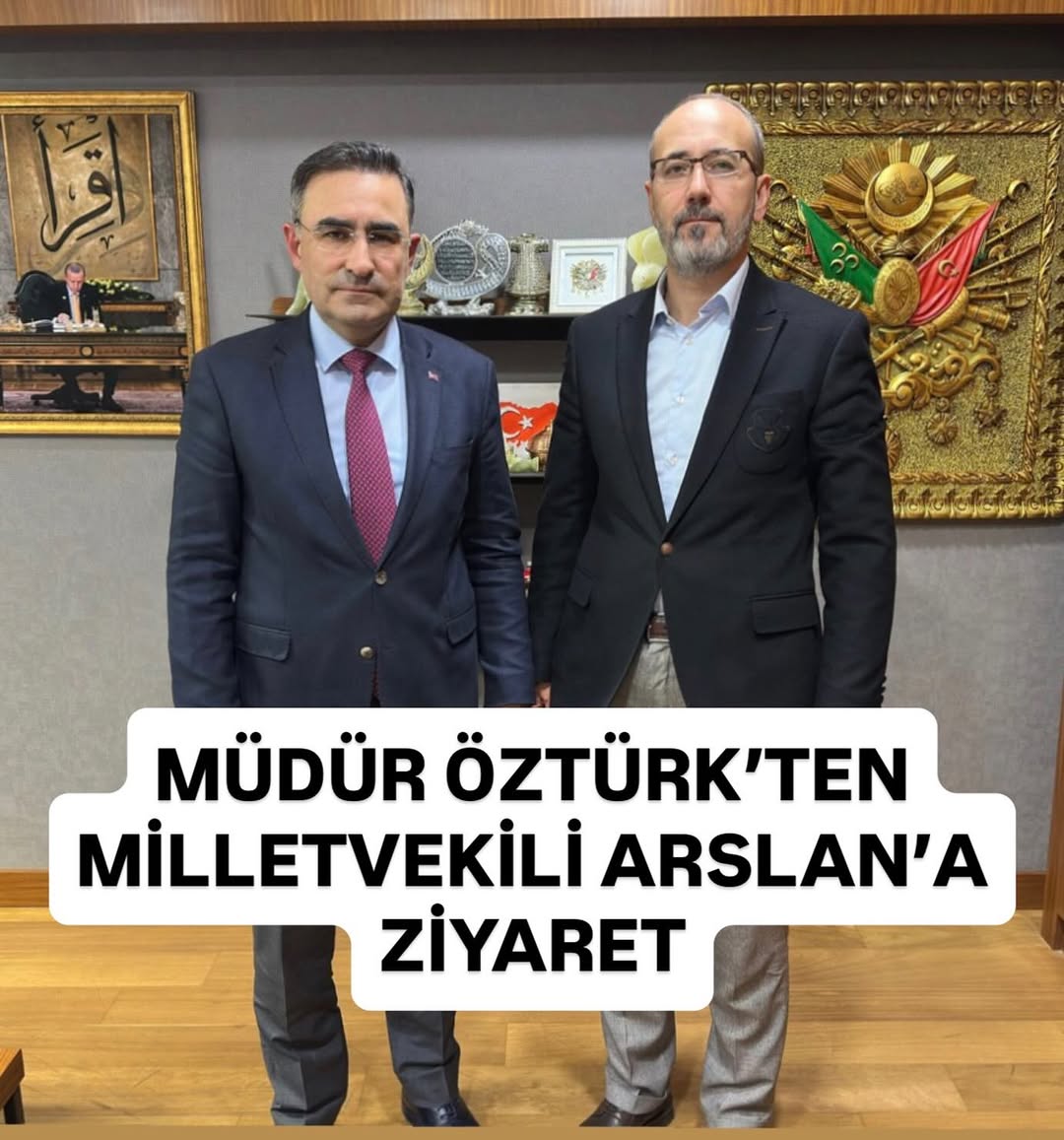 AK Parti Afyonkarahisar Milletvekili Hasan Arslan, Türkiye Büyük Millet Meclisi’nde İl Sağlık Müdürü Hakkı Öztürk’ü Ağırladı