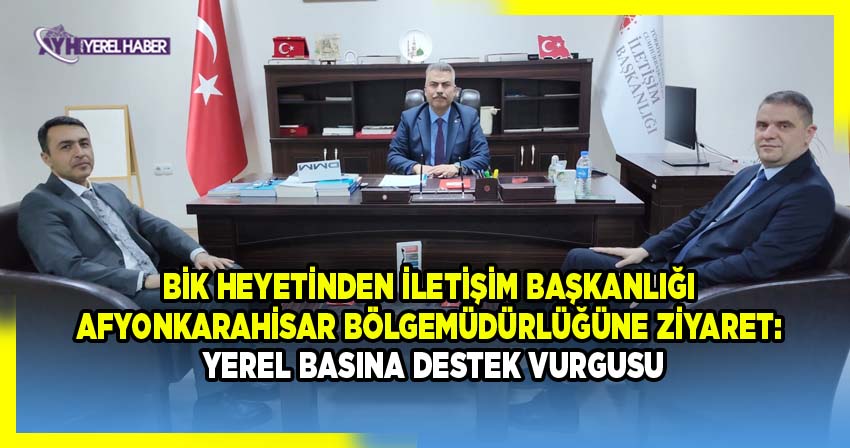 BİK Bölge Müdürü Halil İbrahim Parlak ve Afyonkarahisar Sorumlusu Murat Akın Afyon'da
