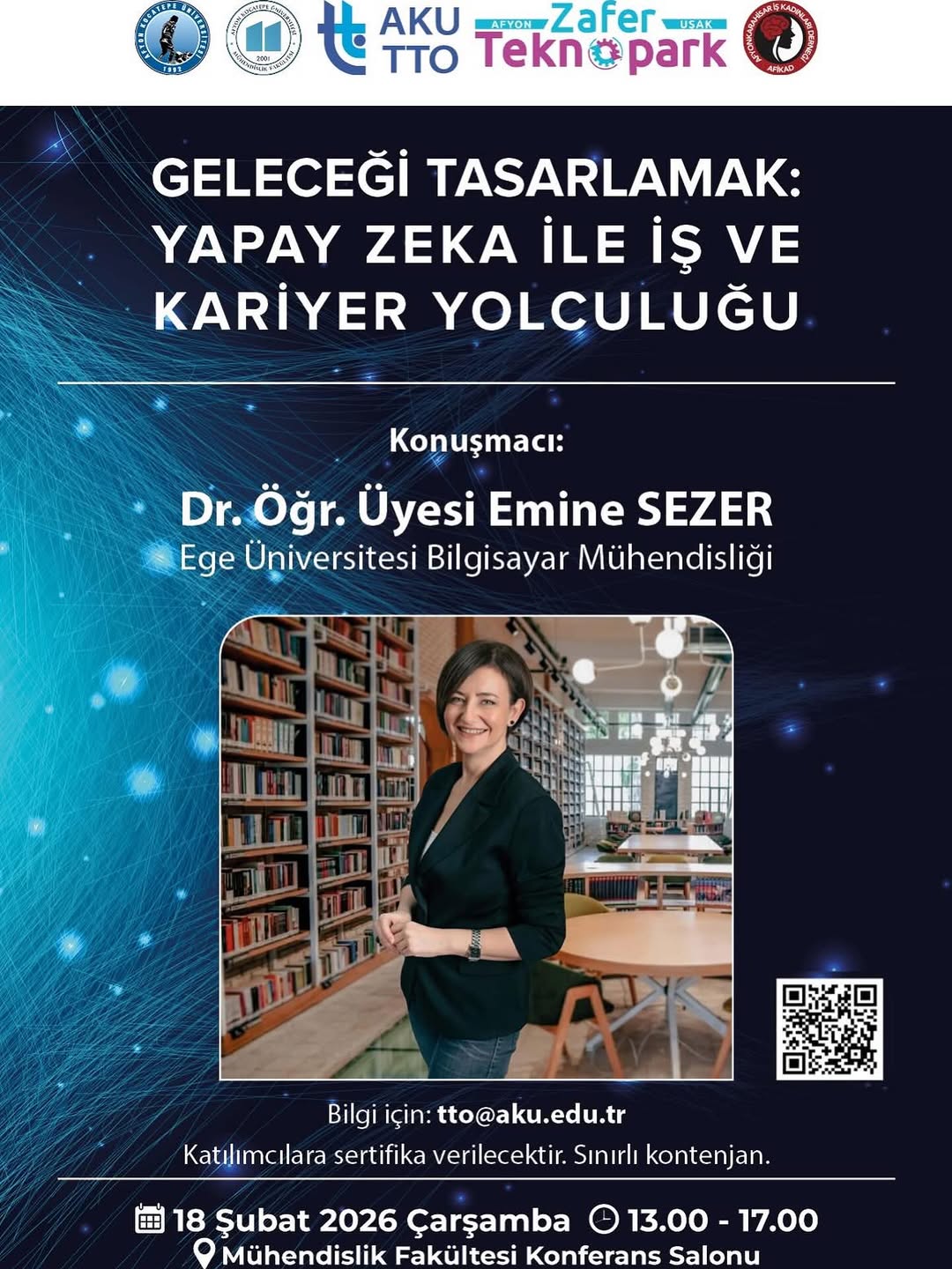 Afyon Kocatepe Üniversitesi'nden Yapay Zeka ve Kariyer Konferansı Duyurusu